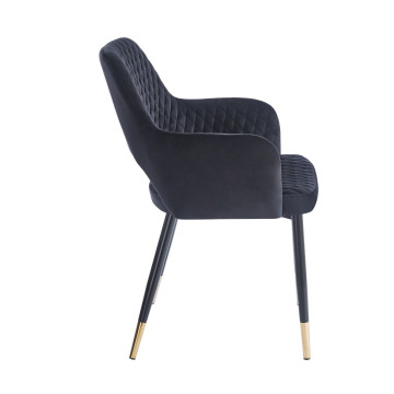 Krzesło velvet - Riviera 100 czarne K3-FX (G)