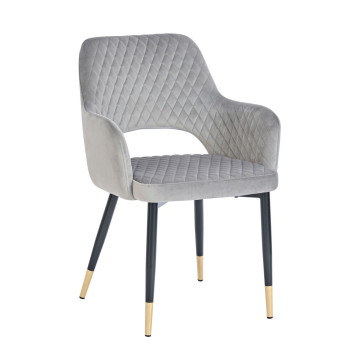 Krzesło velvet - Riviera 91 szare K3-FX (G)