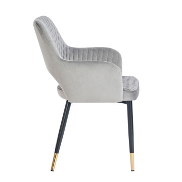 Krzesło velvet - Riviera 91 szare K3-FX (G)