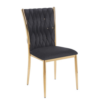Krzesło velvet - Riviera 100 czarne K37-FX (G)