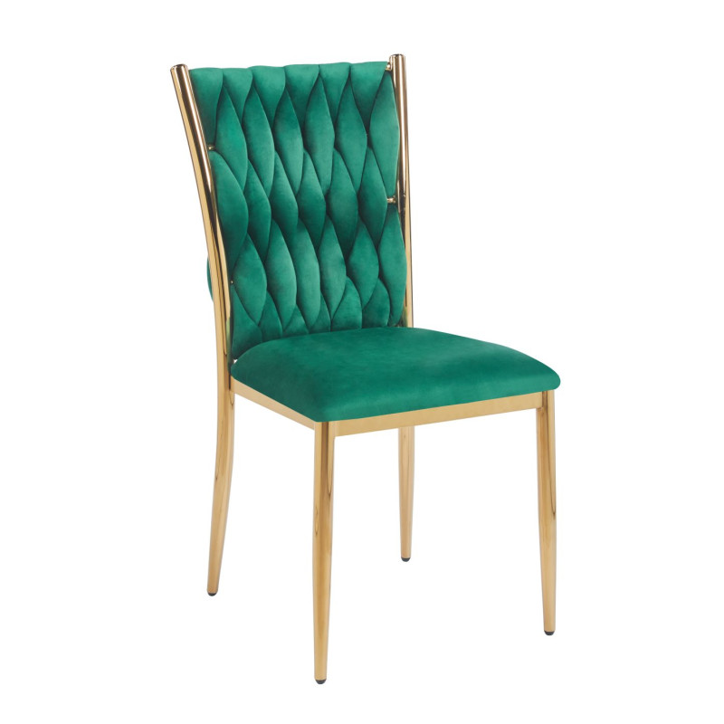 Krzesło velvet - Riviera 38 zielone K37-FX (G)