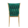 Krzesło velvet - Riviera 38 zielone K37-FX (G)
