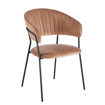 Krzesło velvet - Riviera 24 cappuccino K4-FX (B)