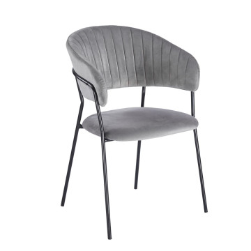Krzesło velvet - Riviera 91 szare K4-FX (B)