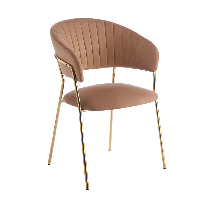 Krzesło velvet - Riviera 24 cappuccino K4-FX (G)