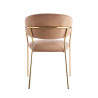 Krzesło velvet - Riviera 24 cappuccino K4-FX (G)