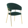Krzesło velvet - Riviera 38 zielone K4-FX (G)