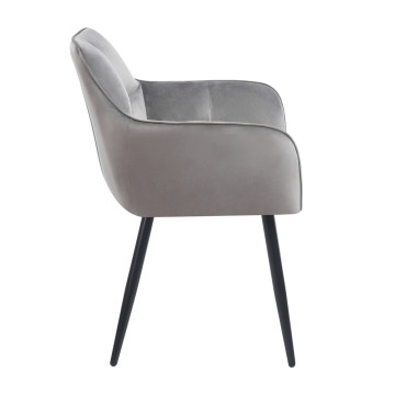 Krzesło velvet (szare) K40-FX