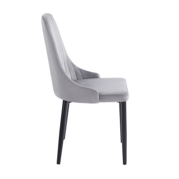Krzesło velvet - Riviera 91 szare K44-FX
