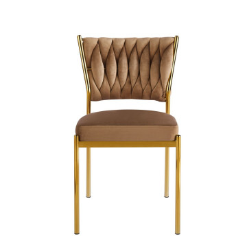 PRZEDSPRZEDAŻ -15% do 20.05 ! Krzesło velvet - Riviera 24 cappuccino K45-FX