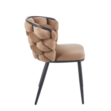 Krzesło velvet - Riviera 24 cappuccino K47-FX (B)