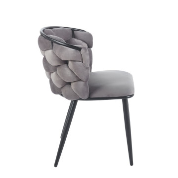 Krzesło velvet - Riviera 91 szare K47-FX (B)