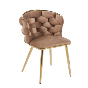 Krzesło velvet - Riviera 24 cappuccino K47-FX (G)
