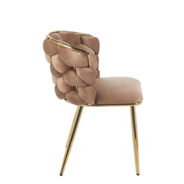 Krzesło velvet - Riviera 24 cappuccino K47-FX (G)