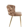 Krzesło velvet - Riviera 24 cappuccino K47-FX (G)