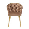 Krzesło velvet - Riviera 24 cappuccino K47-FX (G)