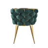Krzesło velvet - Riviera 38 zielone K47-FX (G)