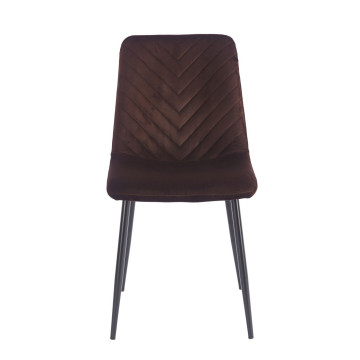 PRZEDSPRZEDAŻ -15% do 02.07 ! Krzesło velvet - Riviera 28 brązowe K5-FX