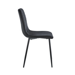 Krzesło velvet (czarne) K5-FX