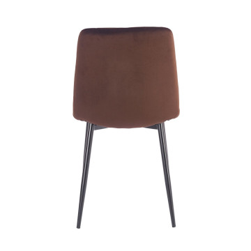 PRZEDSPRZEDAŻ -15% do 02.07 ! Krzesło velvet - Riviera 28 brązowe K6-FX (B)