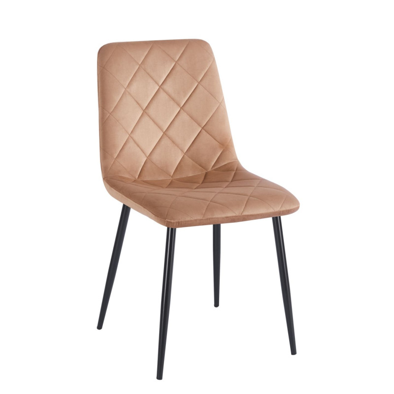 Krzesło velvet - Riviera 24 cappuccino K6-FX (B)