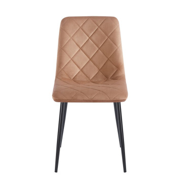 Krzesło velvet - Riviera 24 cappuccino K6-FX (B)