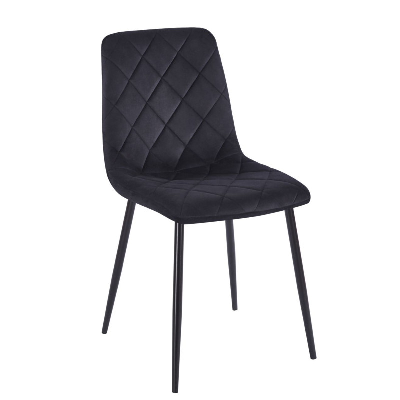 Krzesło velvet - Riviera 100 czarne K6-FX (B)