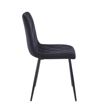 Krzesło velvet - Riviera 100 czarne K6-FX (B)