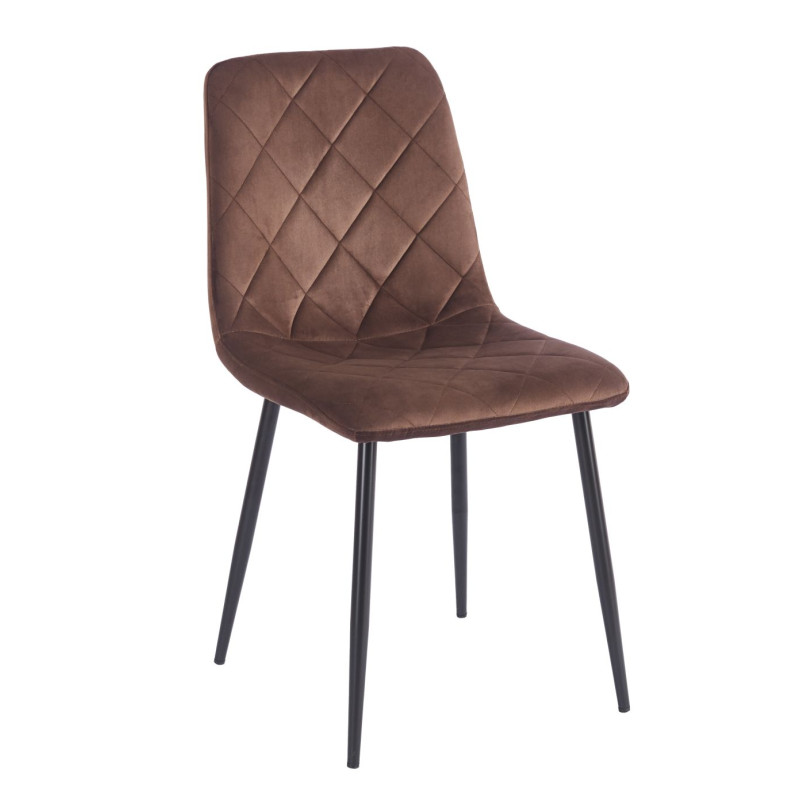 PRZEDSPRZEDAŻ -15% do 30.06 ! Krzesło velvet - Riviera 26 mokka brąz K6-FX (B)