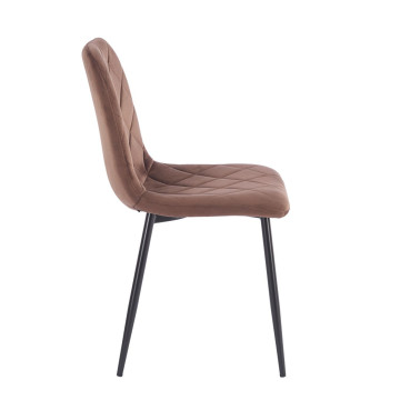 PRZEDSPRZEDAŻ -15% do 30.06 ! Krzesło velvet - Riviera 26 mokka brąz K6-FX (B)