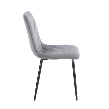 Krzesło velvet - Riviera 91 szare K6-FX (B)