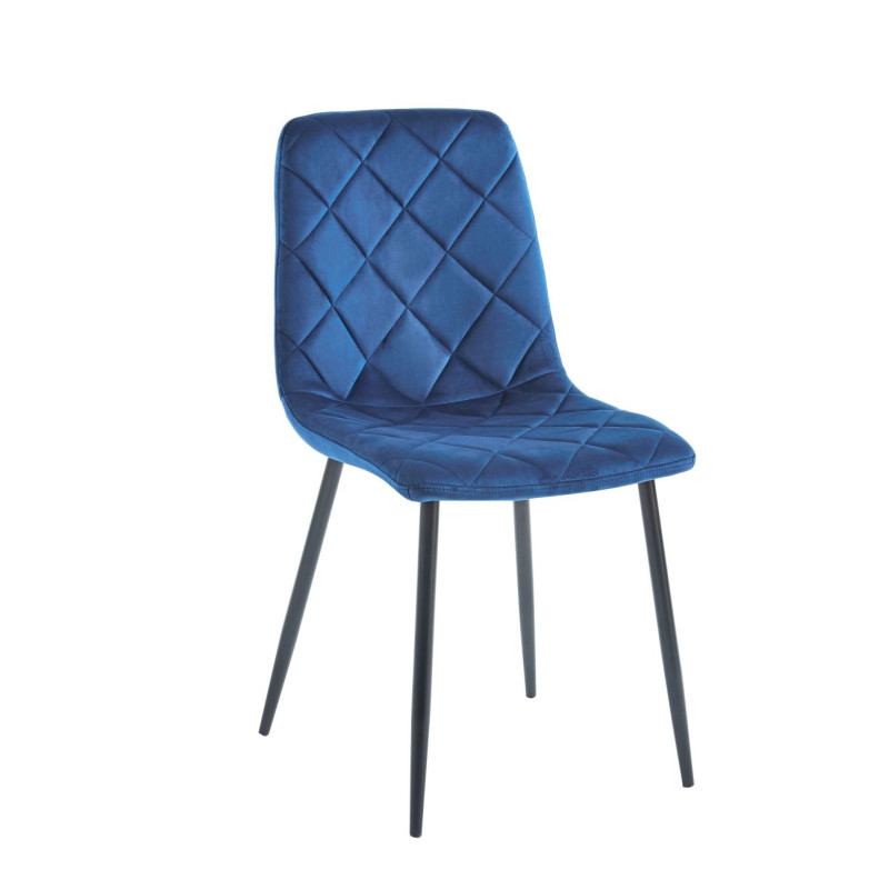 Krzesło velvet (niebieskie) K6-FX