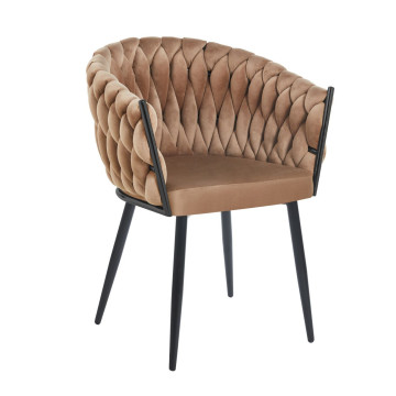 Krzesło velvet - Riviera 24 cappuccino K7-FX (B)