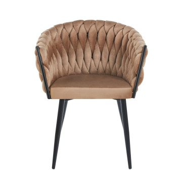 Krzesło velvet - Riviera 24 cappuccino K7-FX (B)