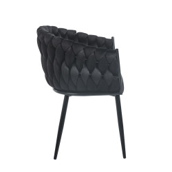 Krzesło velvet (czarne) K7-FX