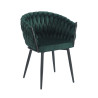 Krzesło velvet - Riviera 38 zielone K7-FX (B)