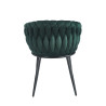 Krzesło velvet - Riviera 38 zielone K7-FX (B)