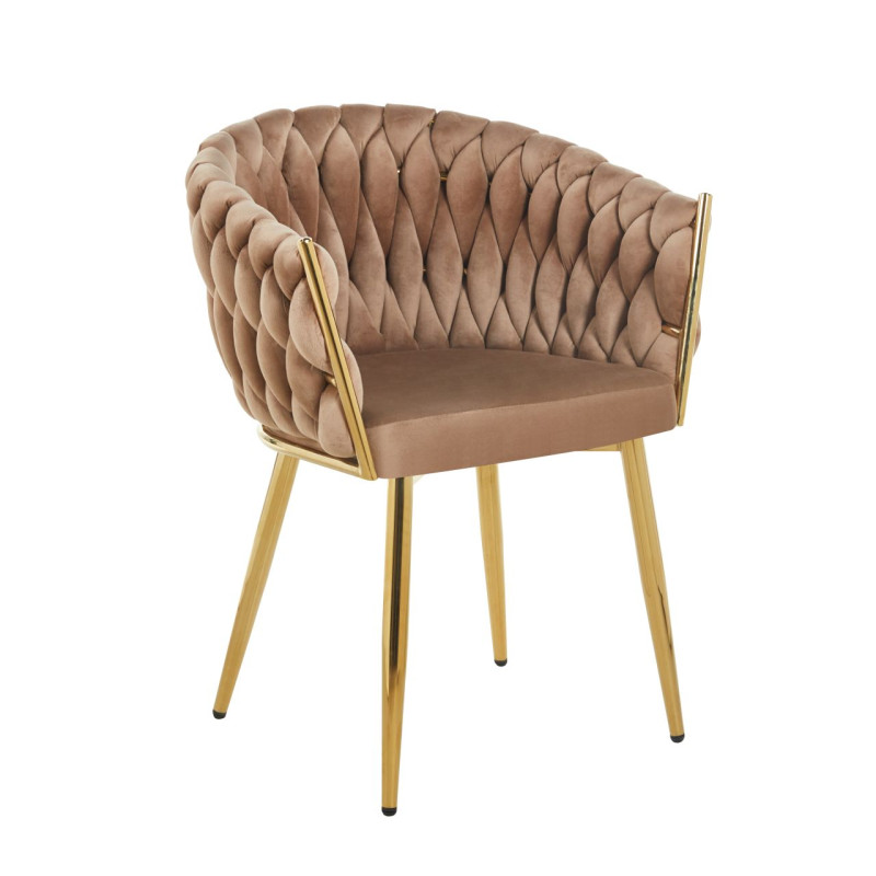 Krzesło velvet - Riviera 24 cappuccino K7-FX (G)