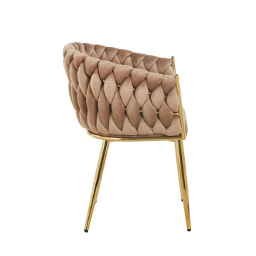Krzesło velvet - Riviera 24 cappuccino K7-FX (G)