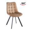 Krzesło velvet - Riviera 24 cappuccino KO265-FX