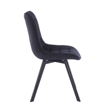 Krzesło velvet - Riviera 100 czarne KO265-FX