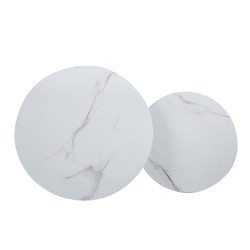Ława (biały marmur) 80 + 60 L9-FX (D)