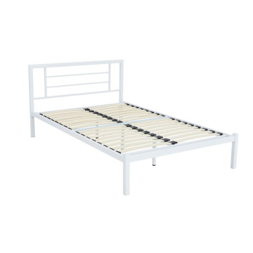 Łóżko metalowe 120x200 (białe) LM2-FX