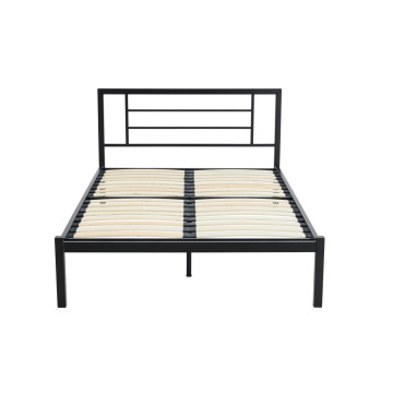 Łóżko metalowe 120x200 (czarne) LM2-FX