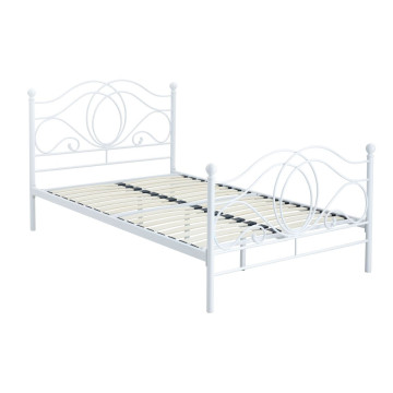Łóżko metalowe 120x200 (białe) LM3-FX
