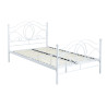 Łóżko metalowe 120x200 (białe) LM3-FX