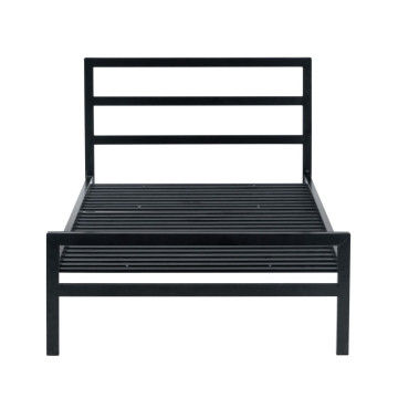 Łóżko metalowe 90x200 (czarne) LM4-FX