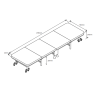 Łóżko składane z materacem 90x200 LM8-FX