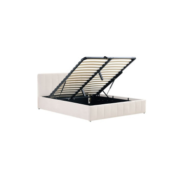 Łóżko tapicerowane 160x200 velvet beżowe Riviera 06 LT1-FX