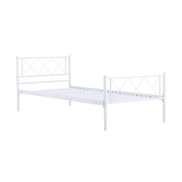 Łóżko metalowe 90x200 (białe) MBD9216